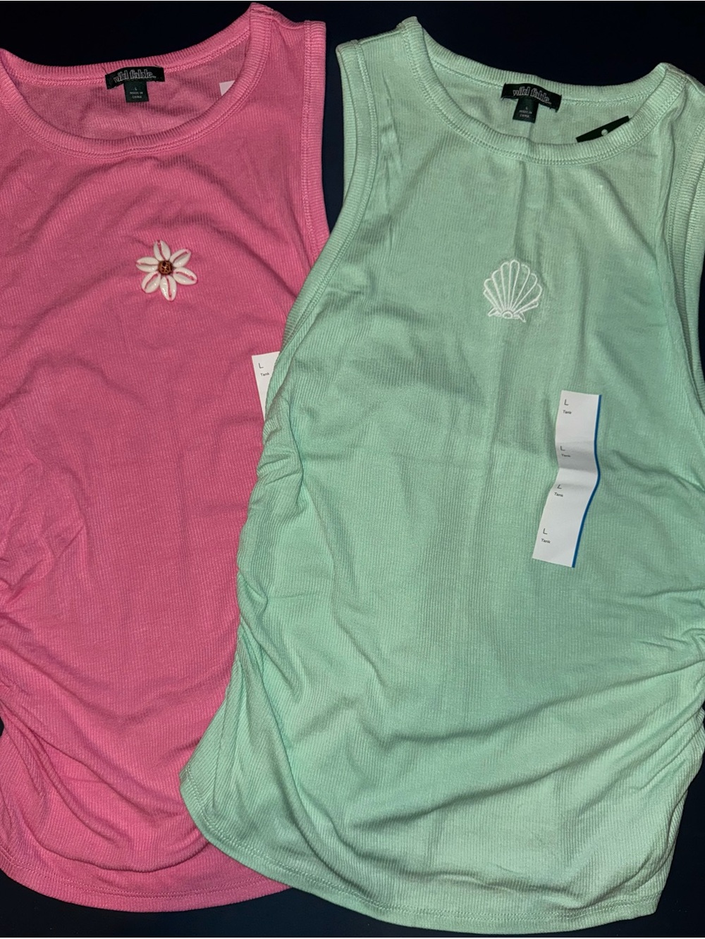 Wild Fable Pink & Mint Tank Tops